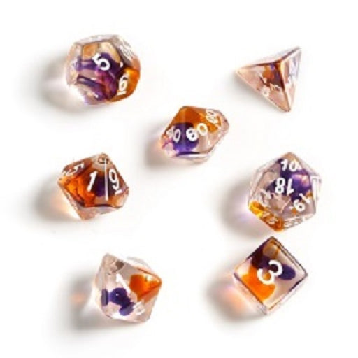 Sirius SIRIUS2-02 Dice Set Purple, Orange Clear (9003873534189)