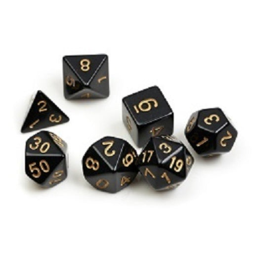 Sirius SIRIUS2-03 Dice Set Solid Black + Gold ink (9003872780525)
