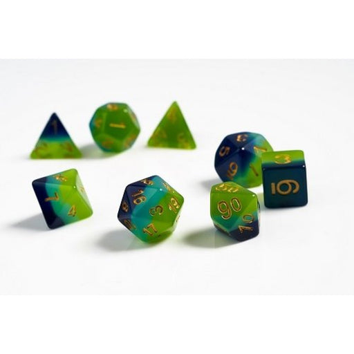 Sirius SIRIUS2-05 Dice Set Green + Blue Translucent (9003873960173)