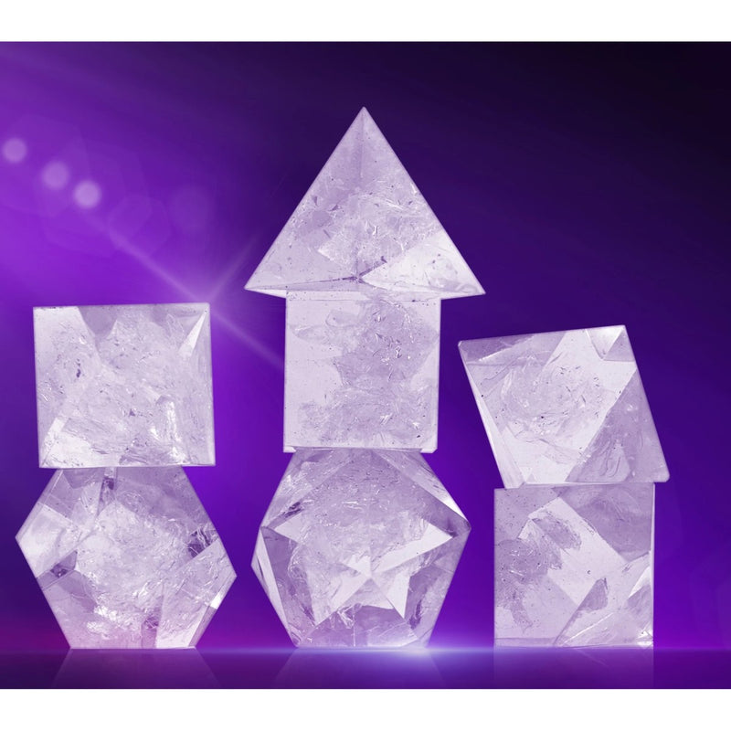 Sirius SIRIUS2-01 Dice Set Pink, Clear, Black Resin (9003873501421)