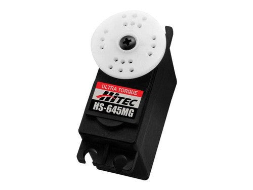 Hitec HS-645MG Ultra-Torque Servo 9.6kg 0.2/sec @ 6v Dual Ball Bearing 55.2g 40.6x19.8x37.8mm