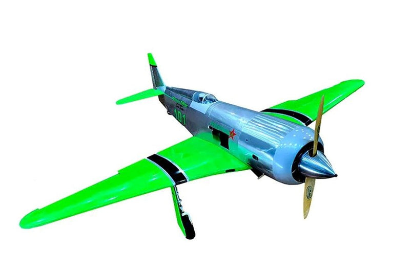 Seagull Models SEA302NPGEAR YAK 11 Reno Racer 71" wingspan 35cc "Perestroika" Green/ Chrome included ER-120 90ÃƒÆ’Ã¢â‚¬Å¡Ãƒâ€šÃ‚Â°Retracts Aluminum spinner 4"