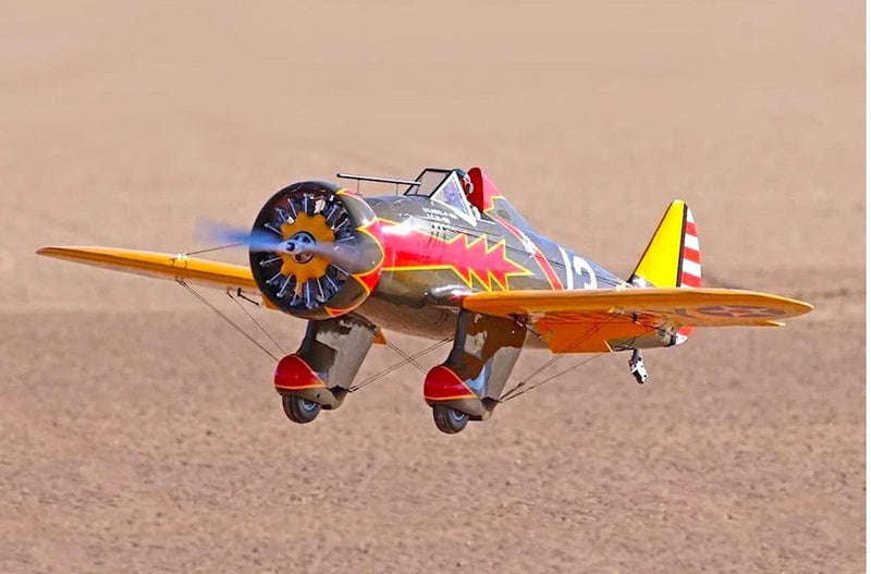 Seagull Models SEA305G Pursuit Squadron P-26A "Peashooter" 71" wingspan 30cc - Olive Drab