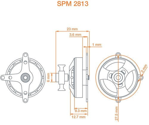 Spektrum SPMXAM4502 Avian 2813-1750Kv Outrunner Brushless Motor (8347855847661)