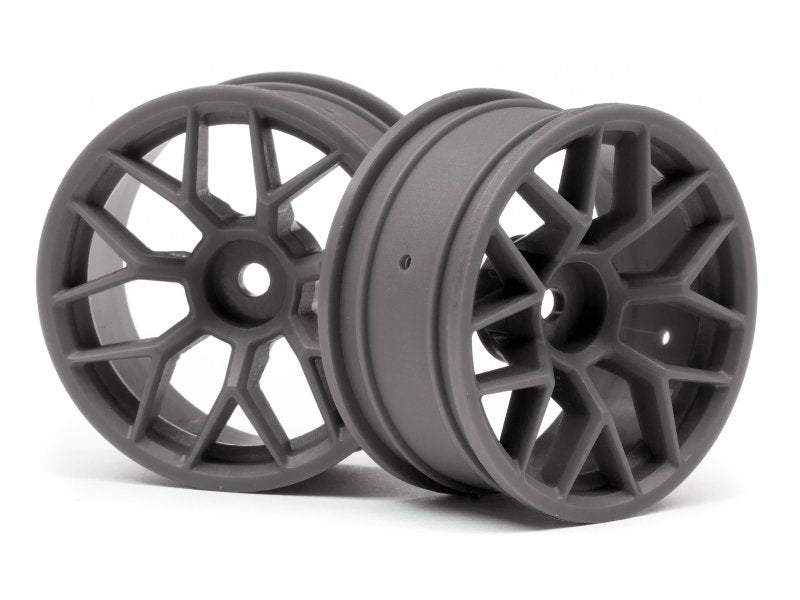 HPI Racing 112812 1/10 Wheels RTR 6mmOS Gunmetal (2) (8452820009197)