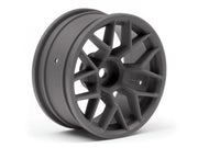 HPI Racing 112812 1/10 Wheels RTR 6mmOS Gunmetal (2) (8452820009197)