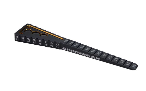 Arrowmax AM-171023 Ultra Step Ride Height / Droop Gauge TC Black Golden (8446603198701)