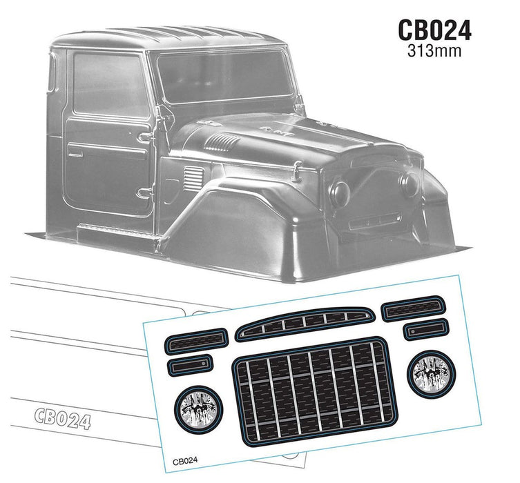 Team C CB024 1/10 Crawler Truck Cab Only BJ40 WB 313mm Width 200mm (8446603657453)