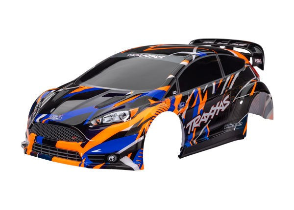 Traxxas 7427-ORNG Body Ford Fiesta St Rally Vxl Orange