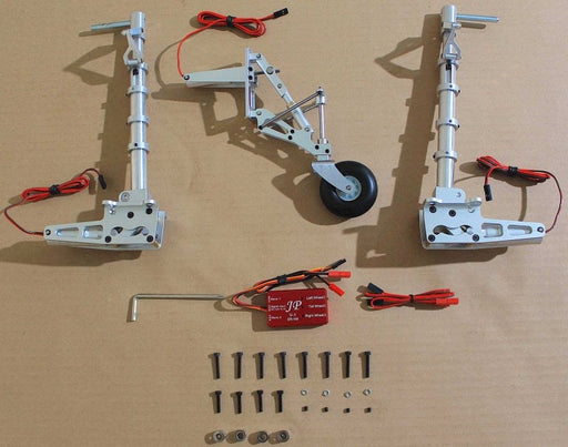 Seagull Models ER-150.306N Optional box of Main Main 85 Electric Retracts & tail Electric Retract and PU Ruber wheels for Seagull P-47 SEA306 (8806083133677)