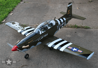 Seagull Models SEA103M Texan T-6A II 1.6m improved w/battery hatch/flaps .75-91 2S .91-1.00 4S Military scheme Models (8806084772077)