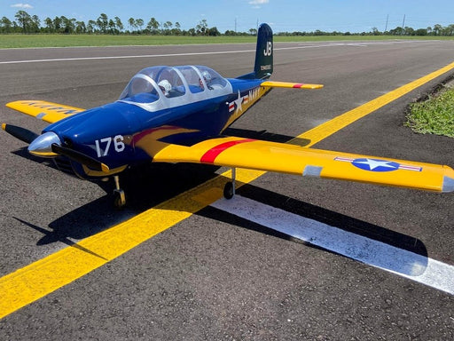 Seagull Models SEA240N BLUE Navy Turbo Mentor 74.8 wingspan 26cc PU rubber wheels (without ER-120 84 Retracts & 100 Nose Retract) (8806086181101)
