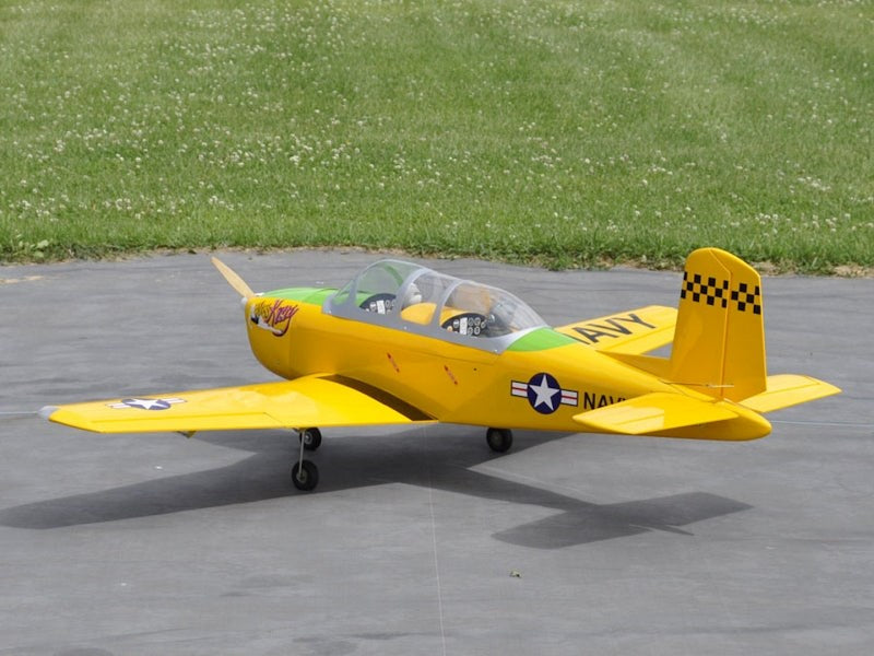 Seagull Models SEA240NYG Yellow - Turbo Mentor 74.8 wingspan 26cc PU ruber wheel (included ER-120 84 Retracts & 100 Nose Retract)