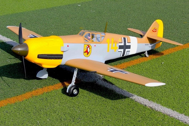 Seagull Models SEA278NGear Messerschmitt Bf 109E-4 Trop 63.9wingspan 20cc PU wheel Aluminium hub 3.5 Matte Finish (included ER-120 90 Retracts) new color