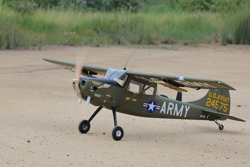 Seagull Models SEA385CM Giant Scale Cessna Bird Dog Chickenman 122 Inch ARF 70-125cc