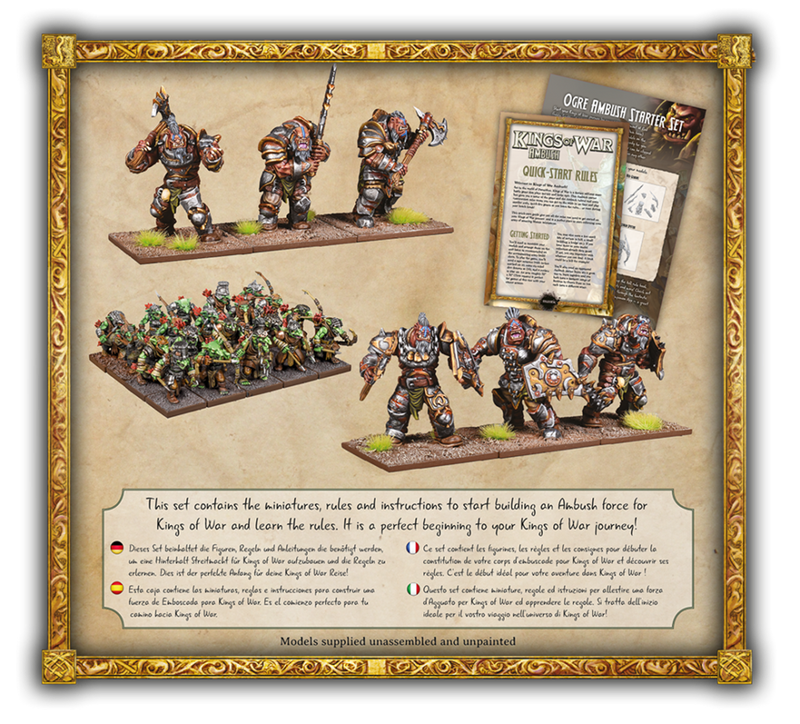 Mantic Games MGKWH111 Kings of War Ogre Ambush Starter Set