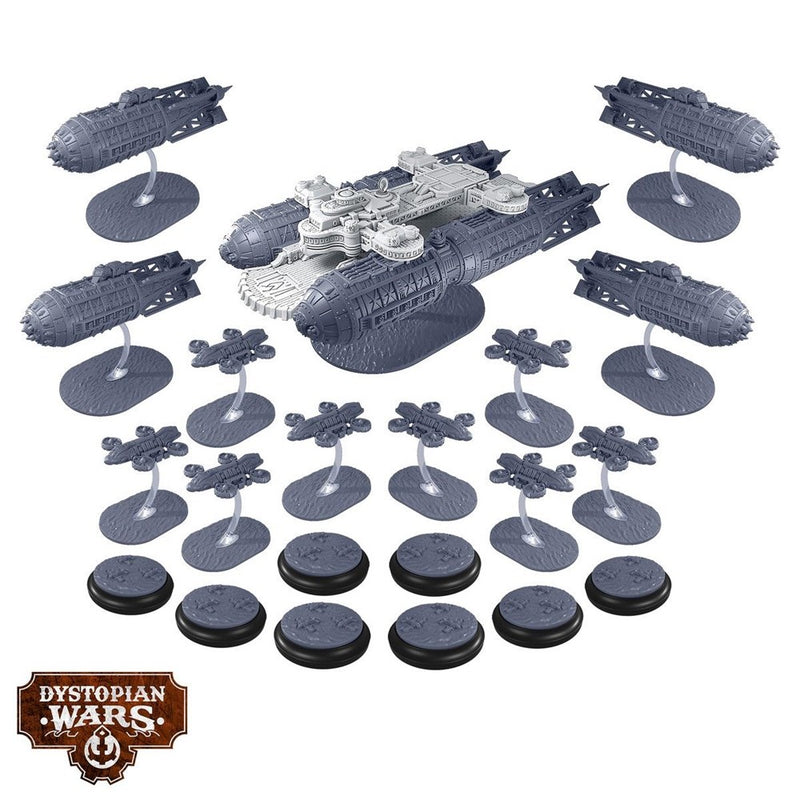 Warcradle DWA120013 Dystopian Wars: Destiny Battlefleet Set