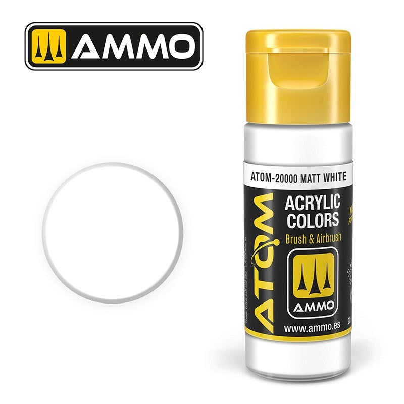 AMMO by Mig Jimenez ATOM-20000 Atom Color Matt White 20ml