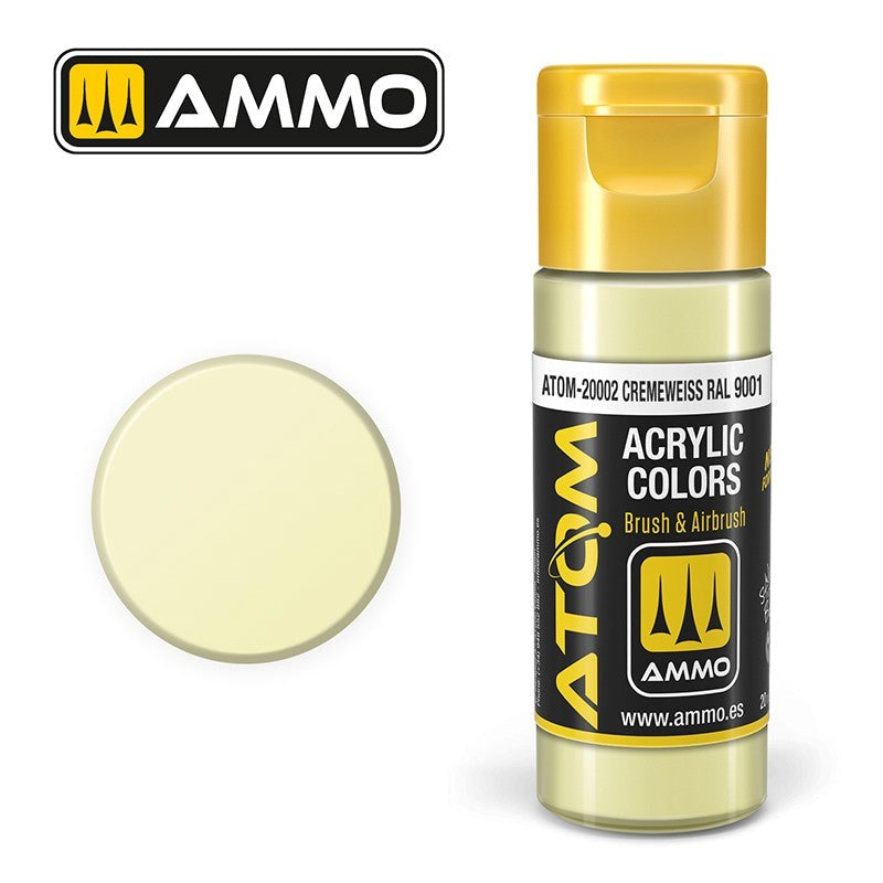 AMMO by Mig Jimenez ATOM-20002 Atom Color Cremeweiss Ral 9001 20ml