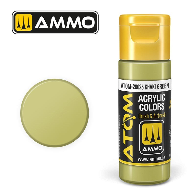 AMMO by Mig Jimenez ATOM-20025 Atom Color Khaki Green 20ml