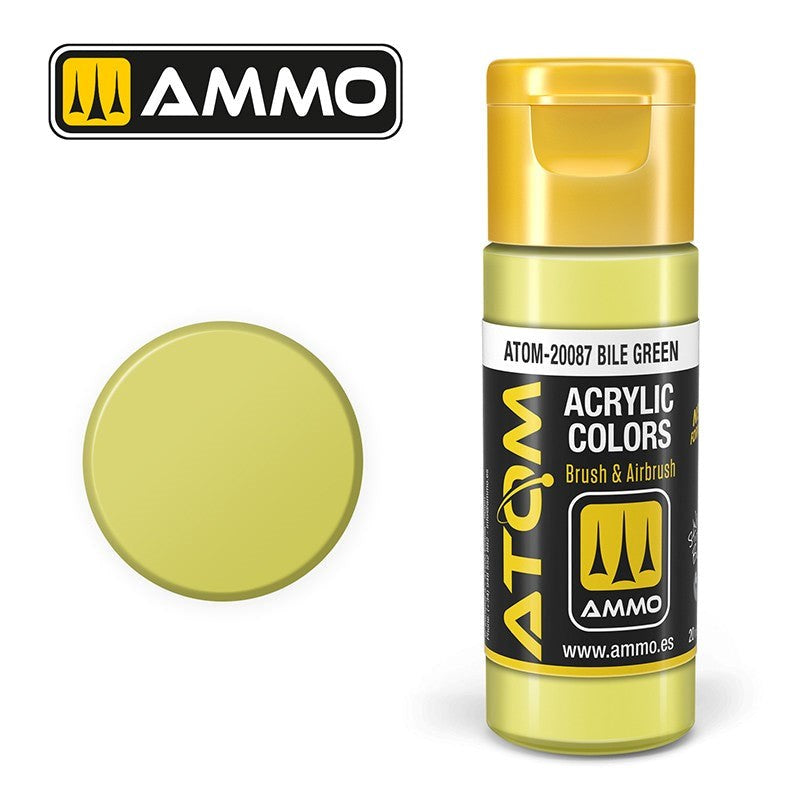 AMMO by Mig Jimenez ATOM-20087 Atom Color Bile Green 20ml