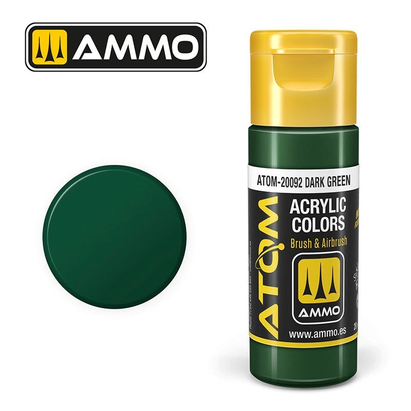 AMMO by Mig Jimenez ATOM-20092 Atom Color Dark Green 20ml