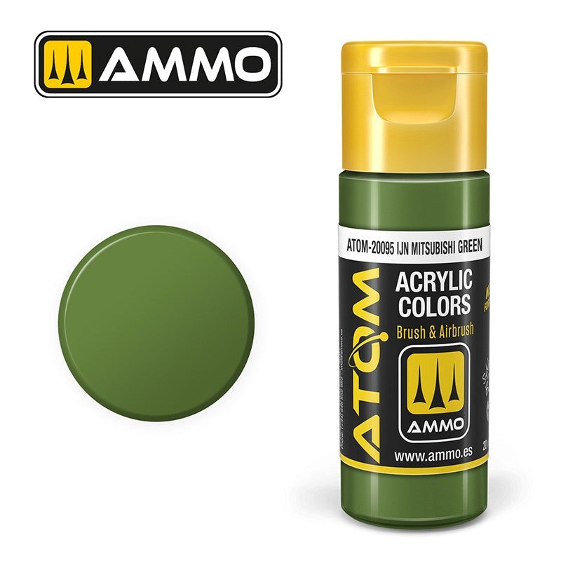 AMMO by Mig Jimenez ATOM-20095 Atom Color Ijn Mitsubishi Green 20ml