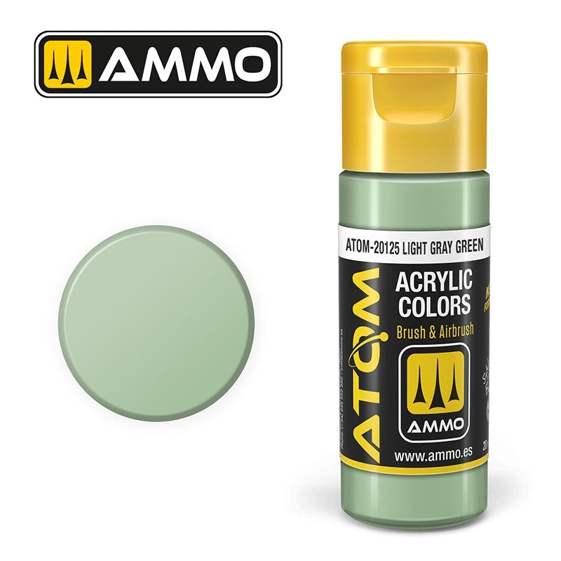 AMMO by Mig Jimenez ATOM-20125 Atom Color Light Gray Green 20ml