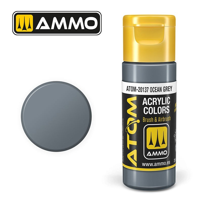 AMMO by Mig Jimenez ATOM-20137 Atom Color Ocean Grey 20ml