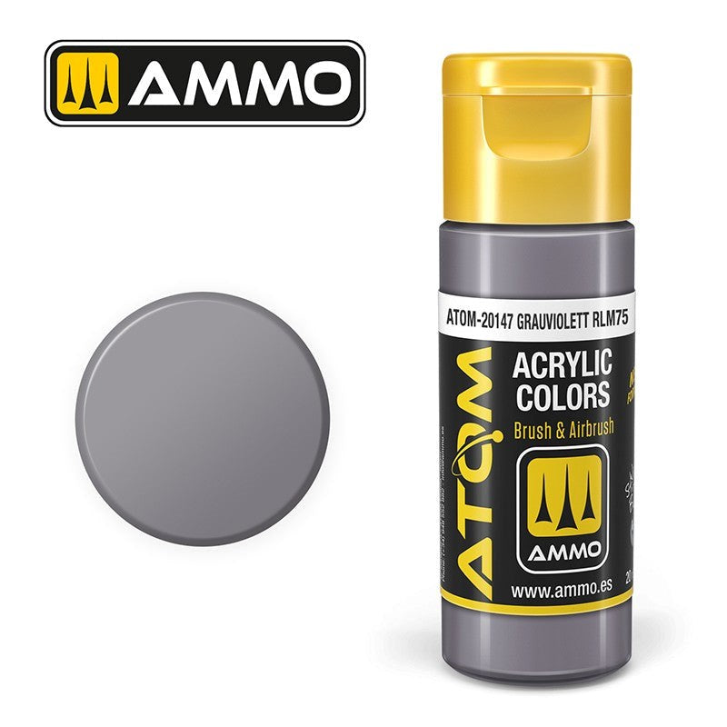 AMMO by Mig Jimenez ATOM-20147 Atom Color Grauviolett Rlm75 20ml
