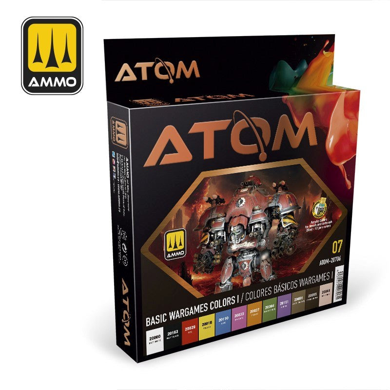 AMMO by Mig Jimenez Atom Color Basic Wargames Colors I Set – Hobby City NZ