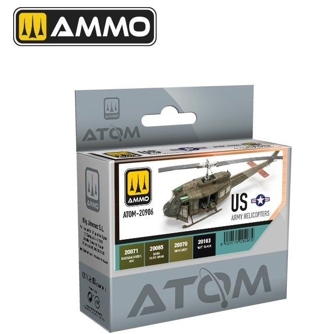 AMMO by Mig Jimenez ATOM-20906 Atom Color  Us Army Helicopters Set