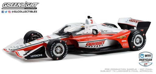 GreenLight GL-11174 1/18 2022 NTT IndyCar- #3 Scott McLaughlin/Odyssey Battery (Road Course) (8867952918765)