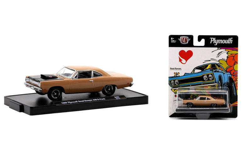 M2 Machines M2-11228-85A 1/64 1969 Plymouth Road Runner 400 6-Pack (8867960979693)