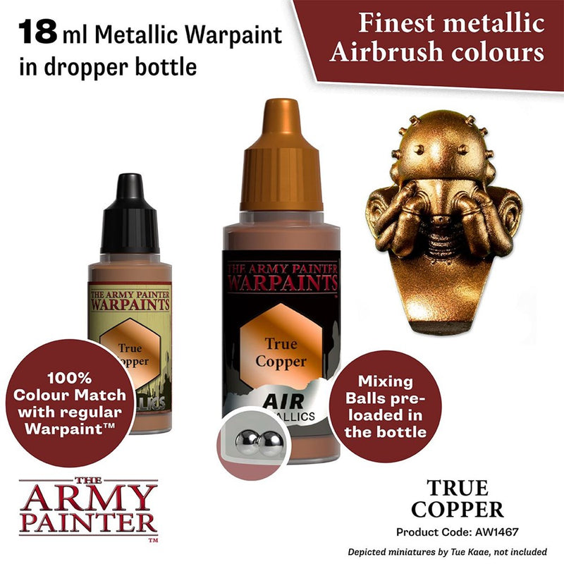 Army Painter AW1467 Metallics Air True Copper Acrylic Paint 18ml
