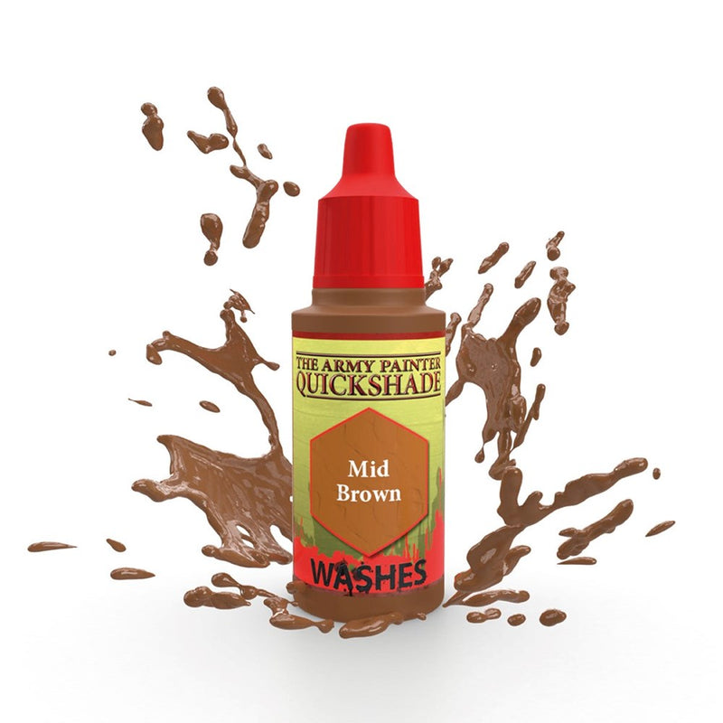Army Painter WP1469 Washes Mid Brown 18ml