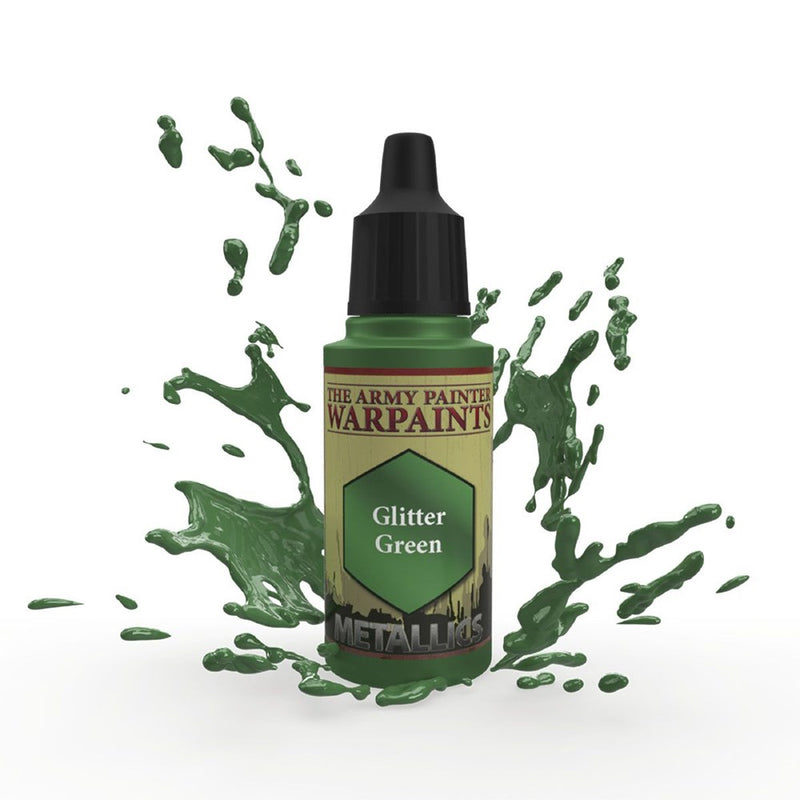 Army Painter WP1484 Metallics Glitter Green Acrylic Paint 18ml