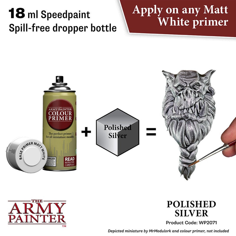 Army Painter WP2071 Speedpaint 2.0 Polished Silver 18ml