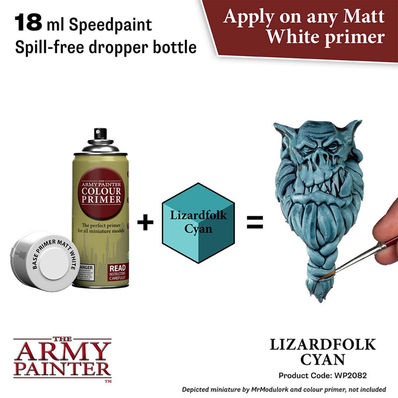 Army Painter WP2082 Speedpaint 2.0 Lizardfolk Cyan 18ml