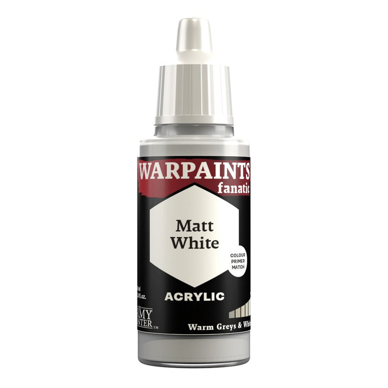 Army Painter WP3012 Warpaints Fanatic Matt White 18ml (8938232807661)