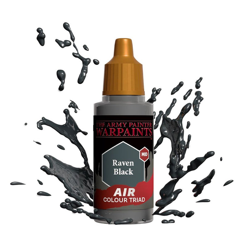 Army Painter AW3101 Warpaints Air Raven Black Acrylic Paint 18ml