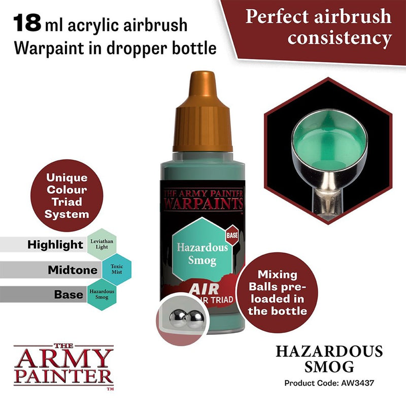 Army Painter AW3437 Warpaints Air Hazardous Smog Acrylic Paint 18ml