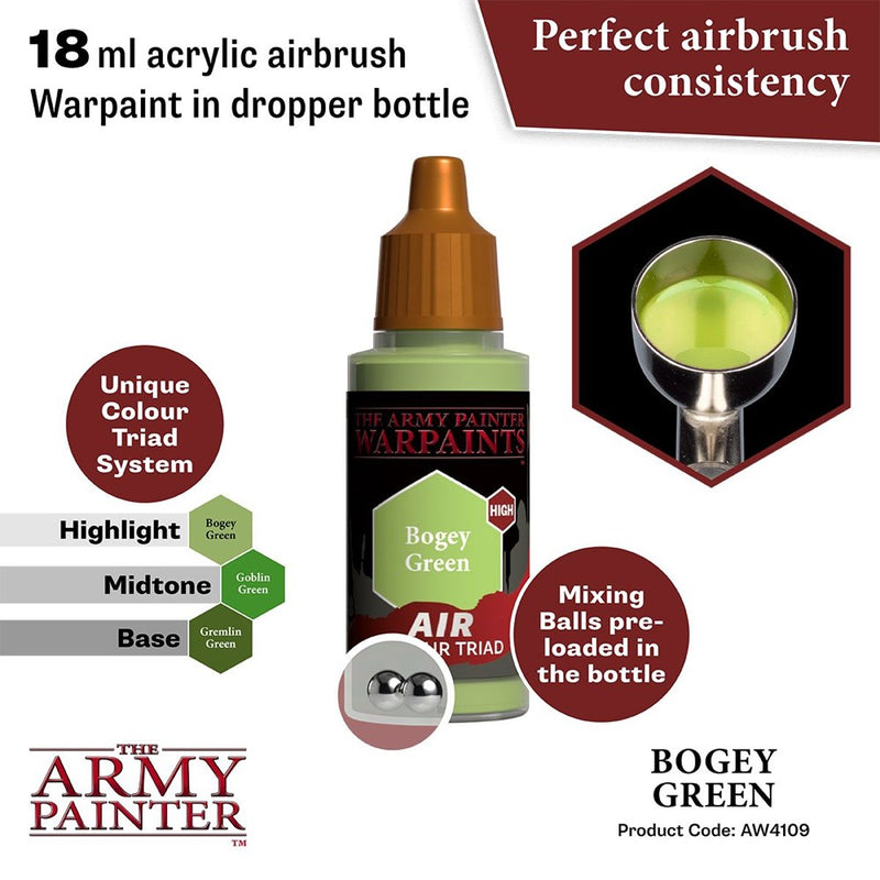 Army Painter AW4109 Warpaints Air Bogey Green Acrylic Paint 18ml