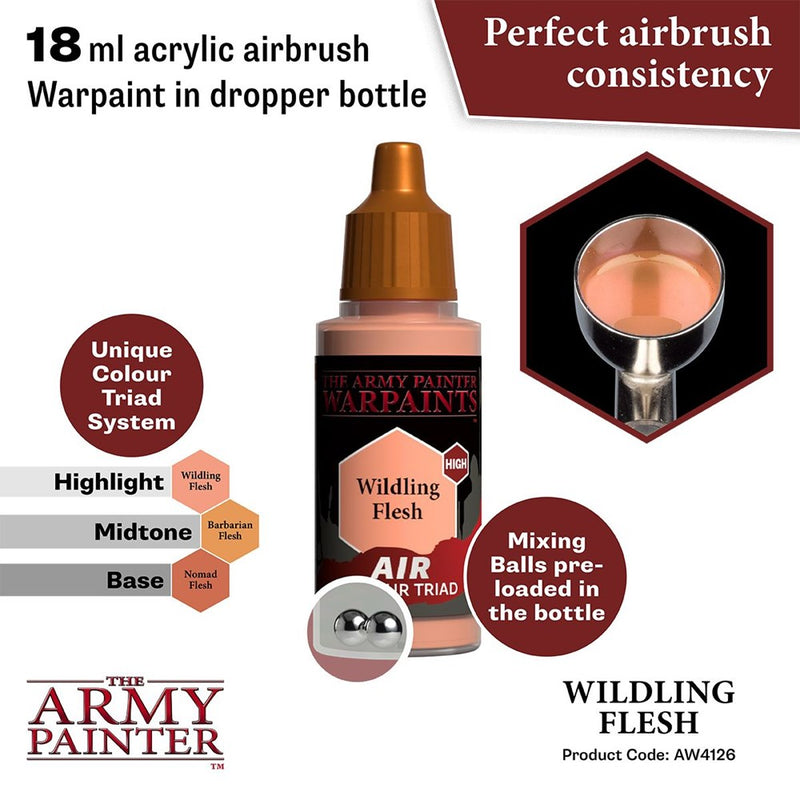 Army Painter AW4126 Warpaints Air Wildling Flesh Acrylic Paint 18ml