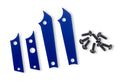 Traxxas TXC-4M Blue Aluminium RC Chassis Panel Insert Set