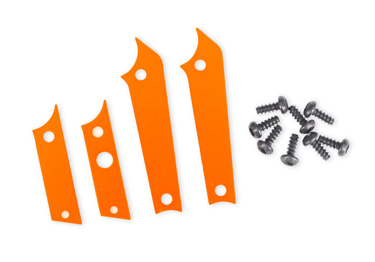 Traxxas TXC-4M Orange Aluminium RC Chassis Panel Insert Set