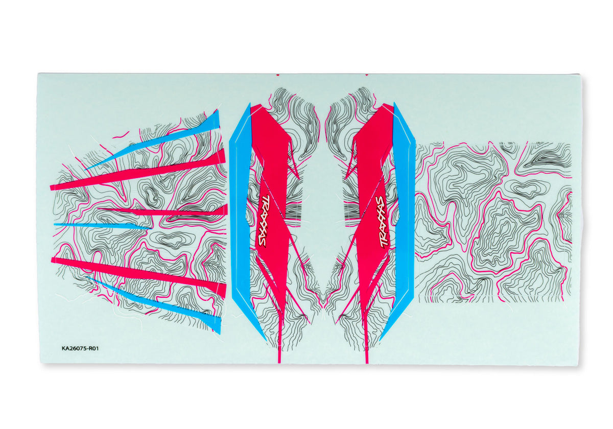 Traxxas TXC-4M Pink RC Car Body Decals