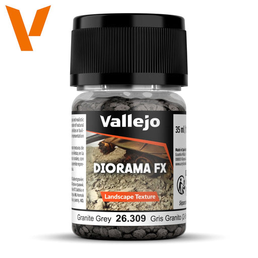 Vallejo AV26309 Diorama Effects Granite Grey 2.0-5.0mm 35 ml (8938258137325)