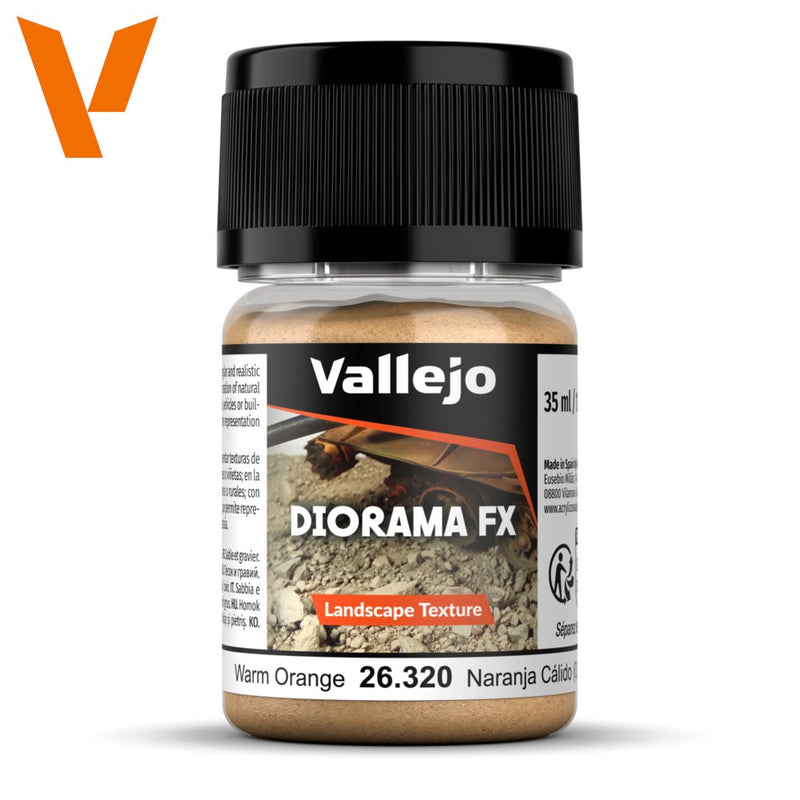 Vallejo AV26320 Diorama Effects Warm Orange 0.1-1.0mm 35 ml (8938259054829)