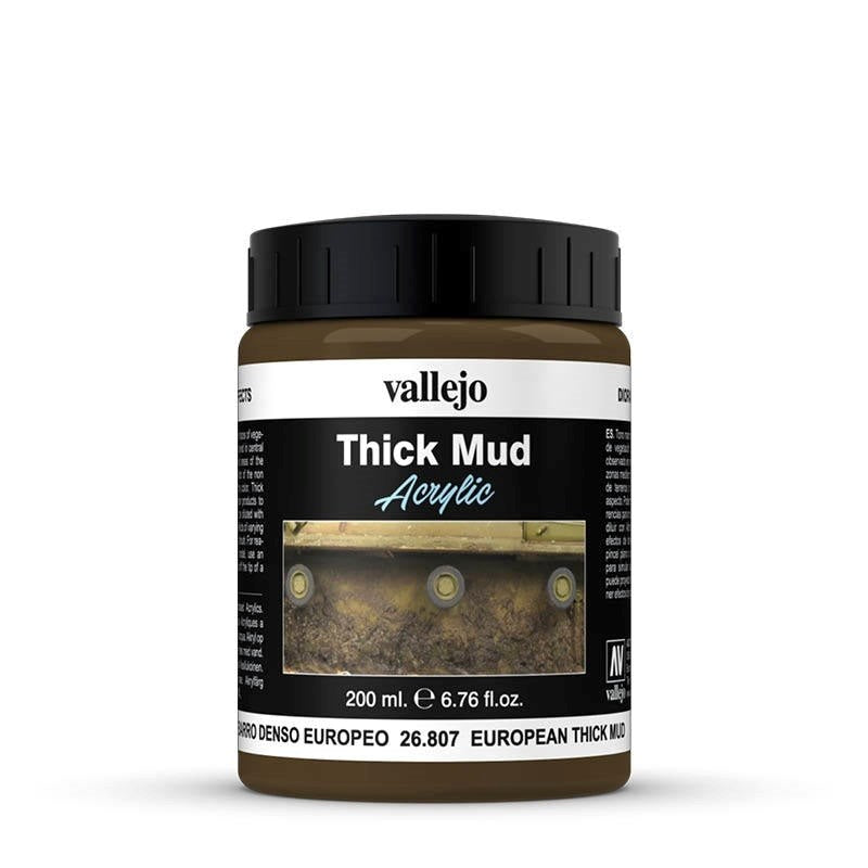 Vallejo AV26807 Diorama Effects European Thick Mud 200ml